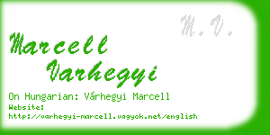 marcell varhegyi business card